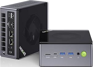 GMKtec Mini PC para juegos AMD Ryzen 7 Pro 6850H (Turbo 4.70Ghz) 1TB PCIe SSD 16GB DDR5 Oculink Mini computadoras Dual NIC Intel i226V 2.5Gbps/Dual USB4/8K HDMI 2.1 Quad Display/USB-C NUCBOX M7