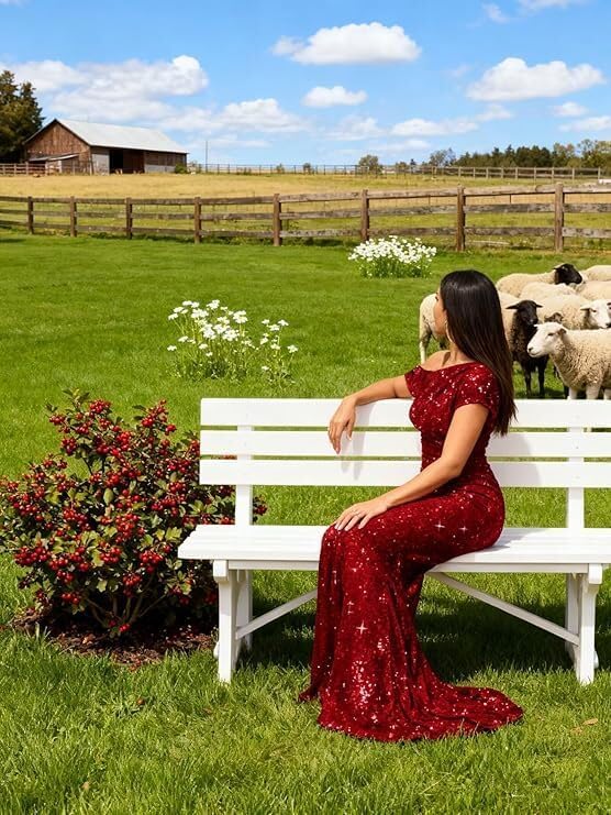 One Shoulder Prom Dresses Sparkly Sequin Long Bridesmaid Dress for Teens Bodycon Mermaid Evening Party Wedding Guest Dress - Image 6