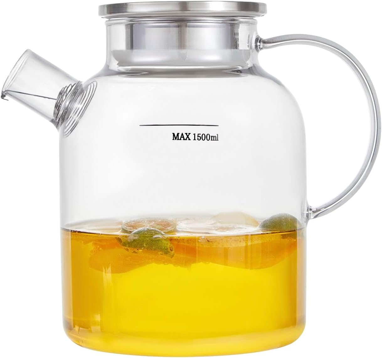 Glass Teapot Stovetop Safe, 61oz/1800ml Glass Tea Kettle