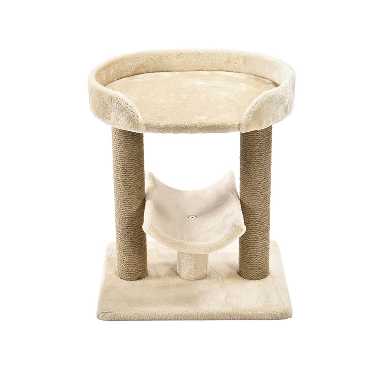 Amazon Basics Top Platform Arbre à chat avec griffoir Beige 45,7 x 35,6 x 55,9 cm
