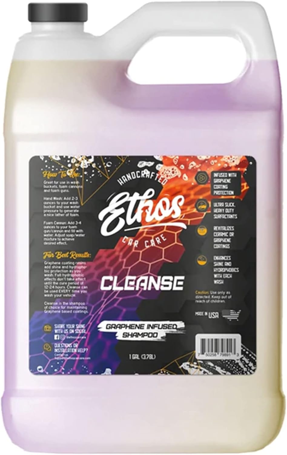 Ethos Cleanse for Car Graphene Car Shampoo Graphene