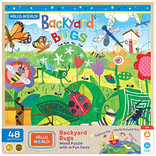 MasterPieces 48 Piece Jigsaw Puzzle for Kids - Hello, World Backyard Bugs - 11