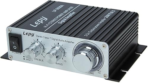 Miniatura 2 de LEPY LP-2020A Digital Mini Hi-Fi audio estéreo Home Amplificador de coche con adaptador de alimentación Negro