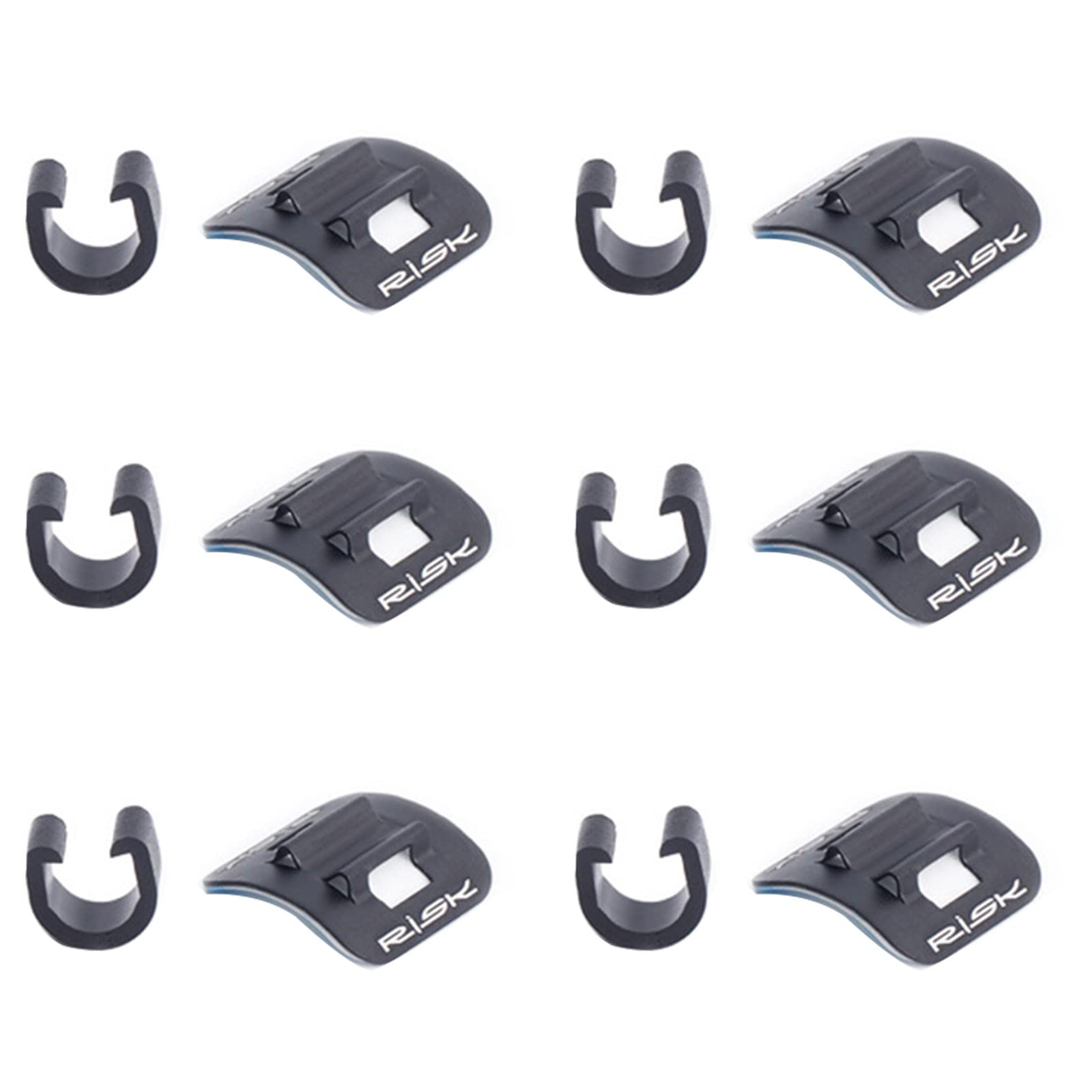 10er-Set Fahrrad Kabelklemmen - Aluminium Kabelclips Für Brems- & Schaltzüge