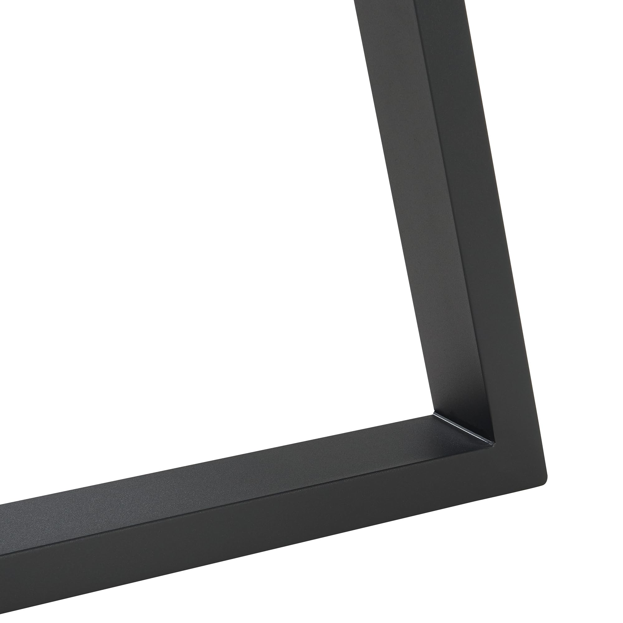 [en.casa] Set de 2 Patas de Mesa Greiling Conjunto de 2 Pies de Mueble DIY con Patas Niveladores de Estilo Atemporal en Forma de Trapecio Acero Sinterizado 72 x 70 cm - Negro