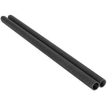 Pair of 24" Heavy Duty Lightweight 15mm Carbon Fiber Rods with 1.5mm Thick Walls