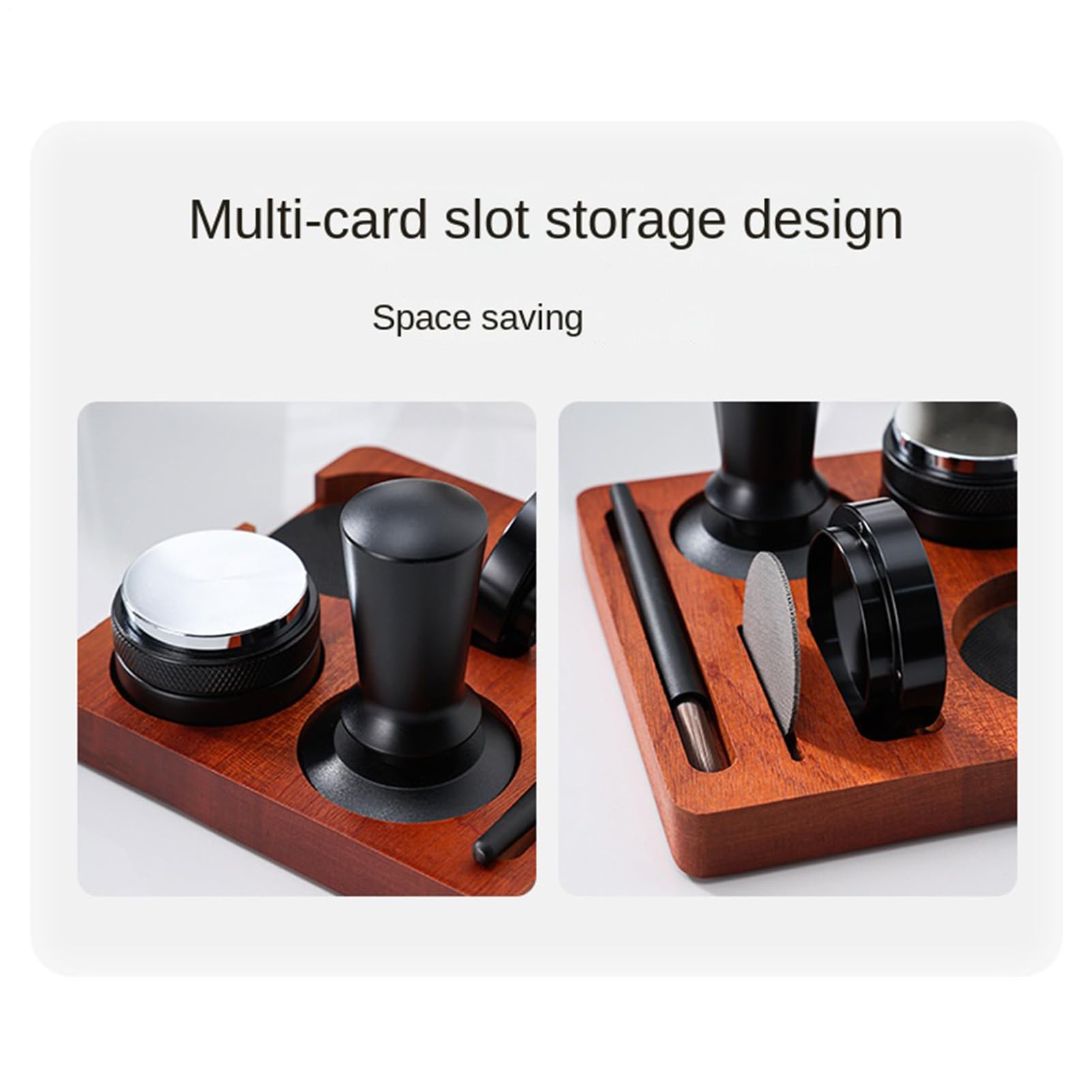 Kit de Tasador de Café – 7 piezas ergonómicas antideslizantes, embudo dosificador para distribución de café | para casa, estudio, tienda, oficina, mostrador de