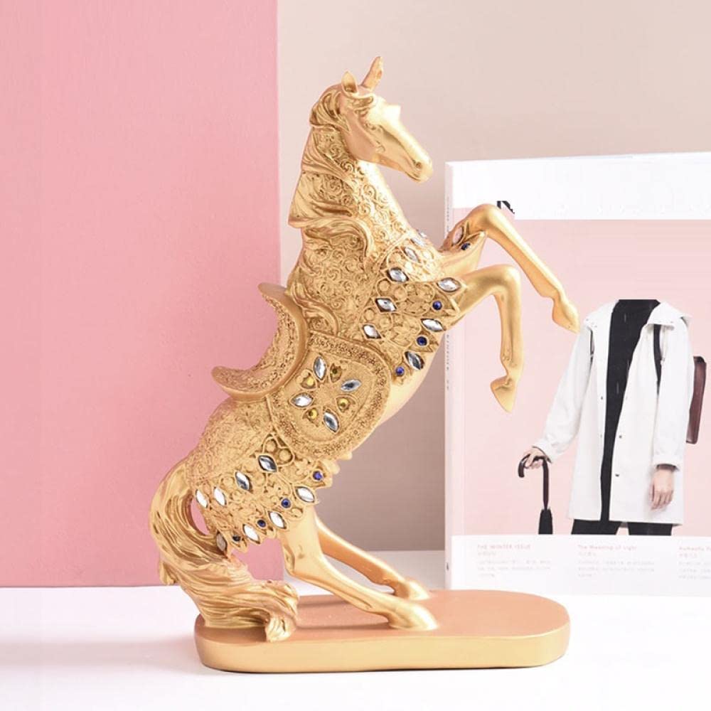 金色の馬の彫刻 Yahoo!オークション - 金の馬 跳馬 躍進 財運 ゴールド オブジェ