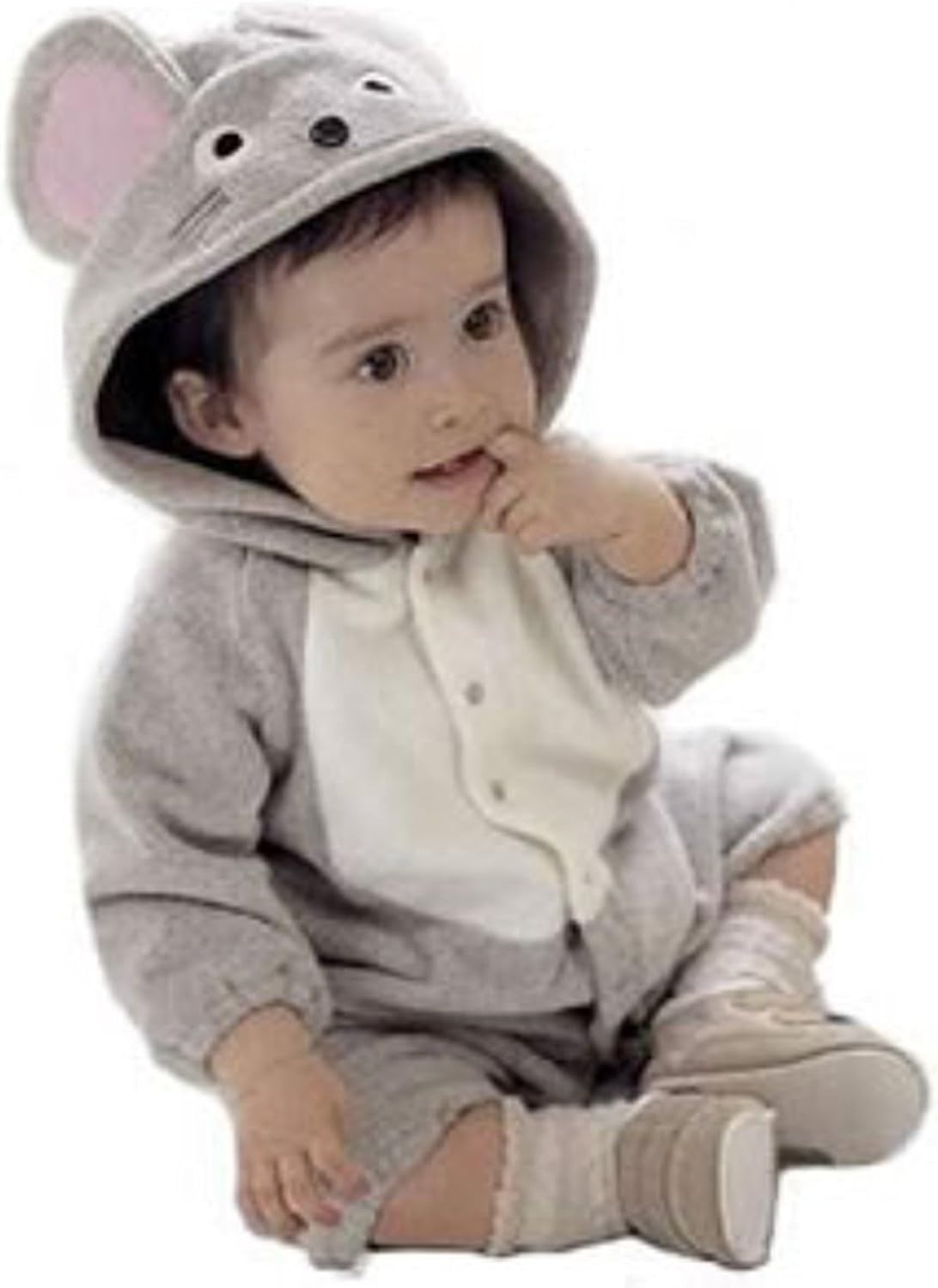 KKia Baby Rompers Newborn Toddler Girls Boys Hooded Jumpsuit Winter Flannel Dressing Gown Sleepwear Robes Costume Kids Playsuits