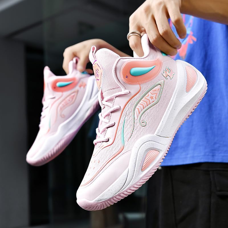 Women Men Basketball Shoes Breathable Non Slip Outdoor Sport Shoes Fashion Athletic Running Tennis Shoes