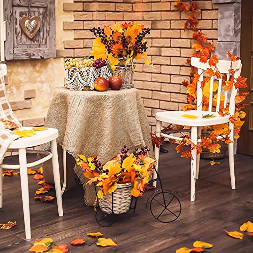 LATRAT 300 Pezzi foglie di acero artificiali, 6