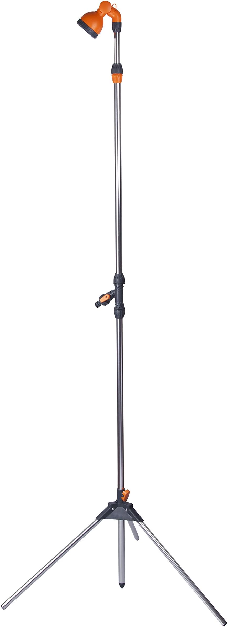 CAMPLUX CL6102 Garden Shower, Outdoor Shower with Stands, Adjustable Height 150-220 cm, 180° Adjustable Shower Head