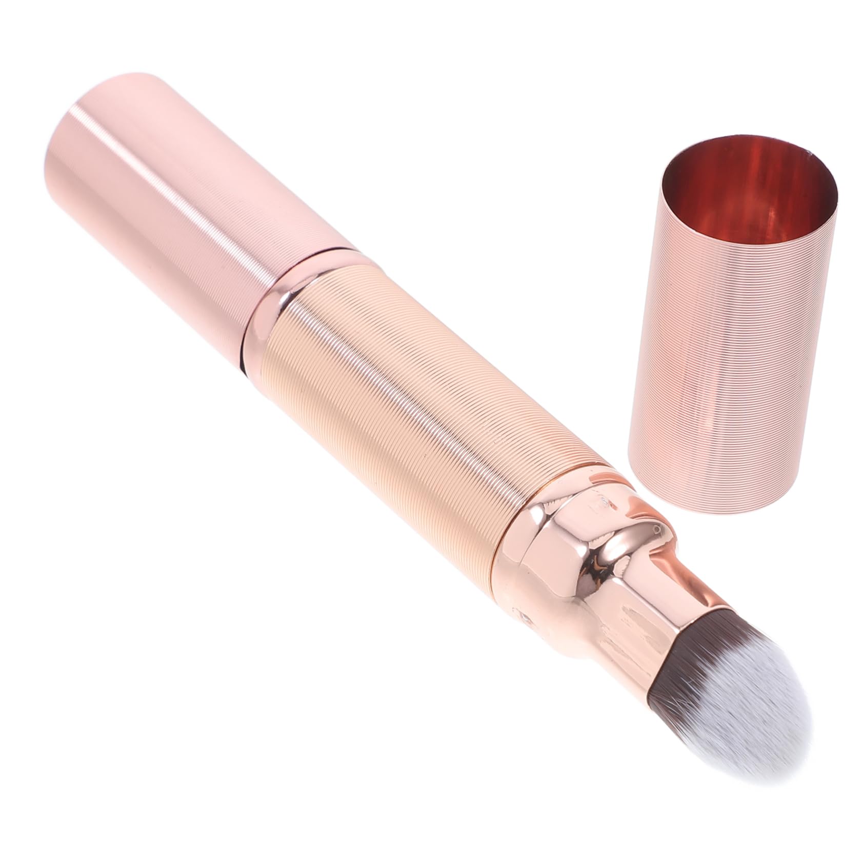 BIUDECO Compact Makeup Brush Set Retractable Blush Concealer Brush for Quick Touch-ups