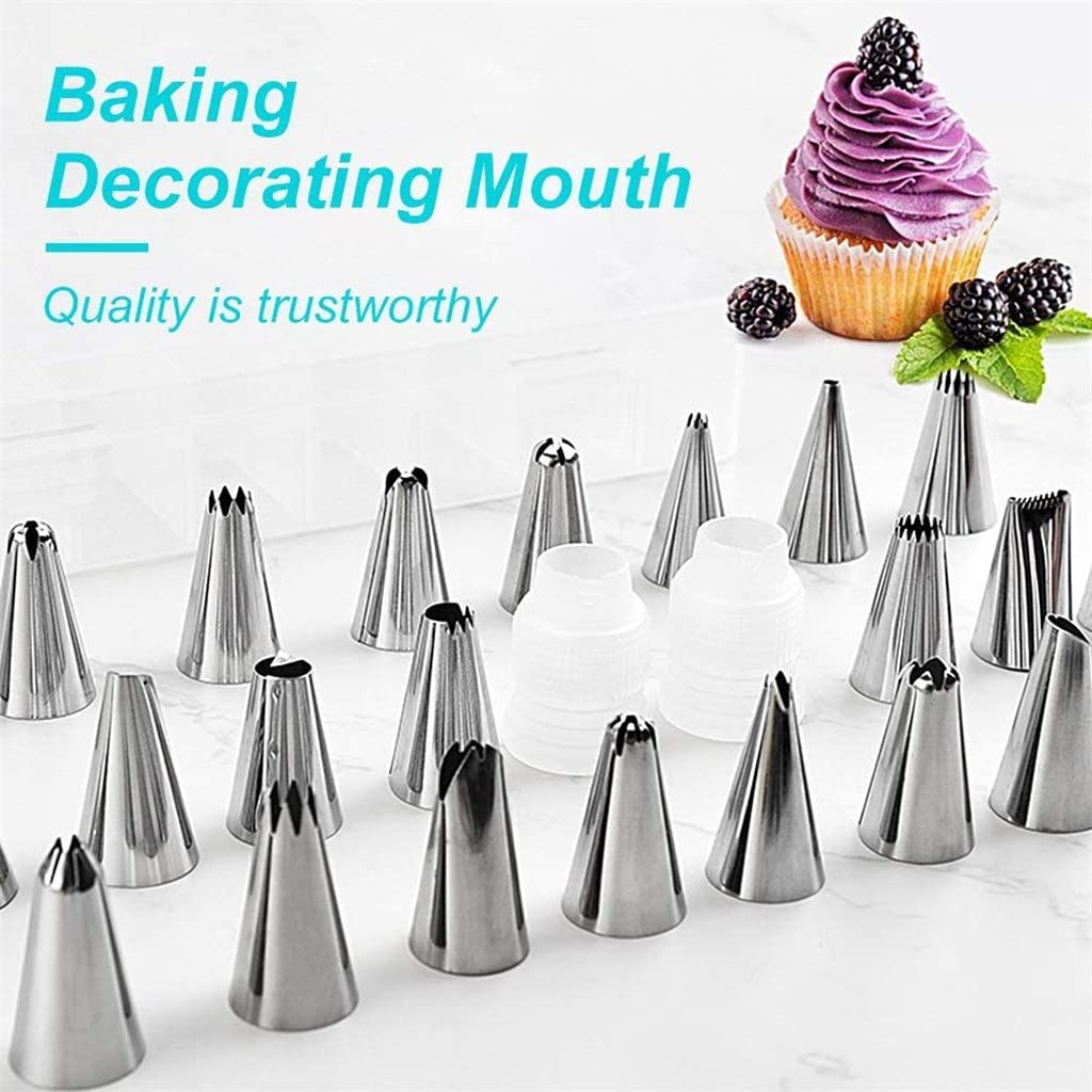 Kit de 420 Piezas para Decorar Pasteles Reposteria: espátulas, Utensilios de repostería, Accesorios para Decorar Pasteles, Manga pastelera para Fondant y boquillas.