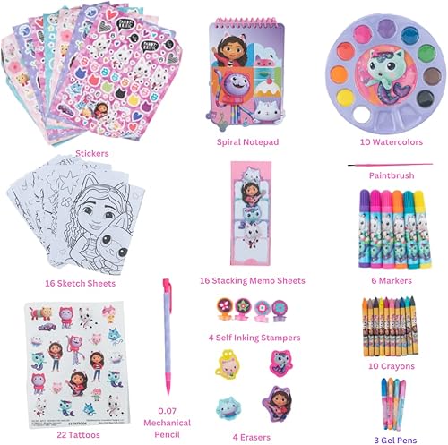 Miniatura 2 de Innovative Designs Gabby's Dollhouse Creativity Fun Kids Art Set para colorear, pintar y manualidades