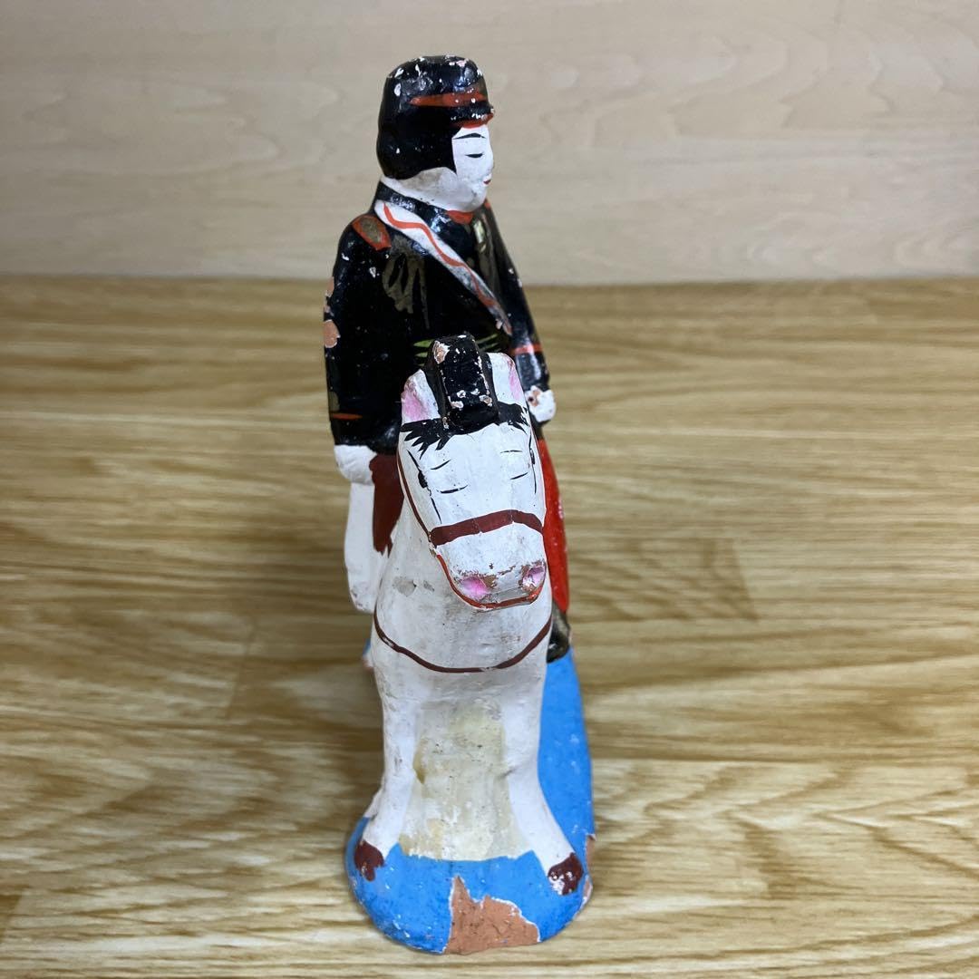 馬乗り小姓 土人形 置物 民芸品 馬乗り小姓 土人形 置物 民芸品