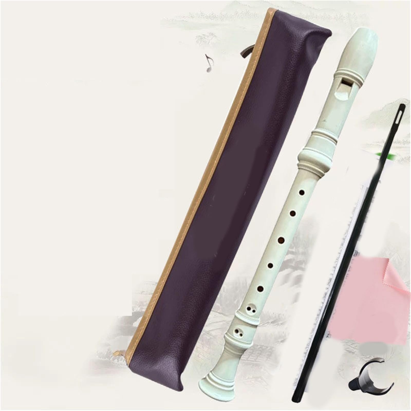 Flauto Dolce Professionale Flauto Dolce Inglese In Stile Barocco (soprano) In Do 8 Fori