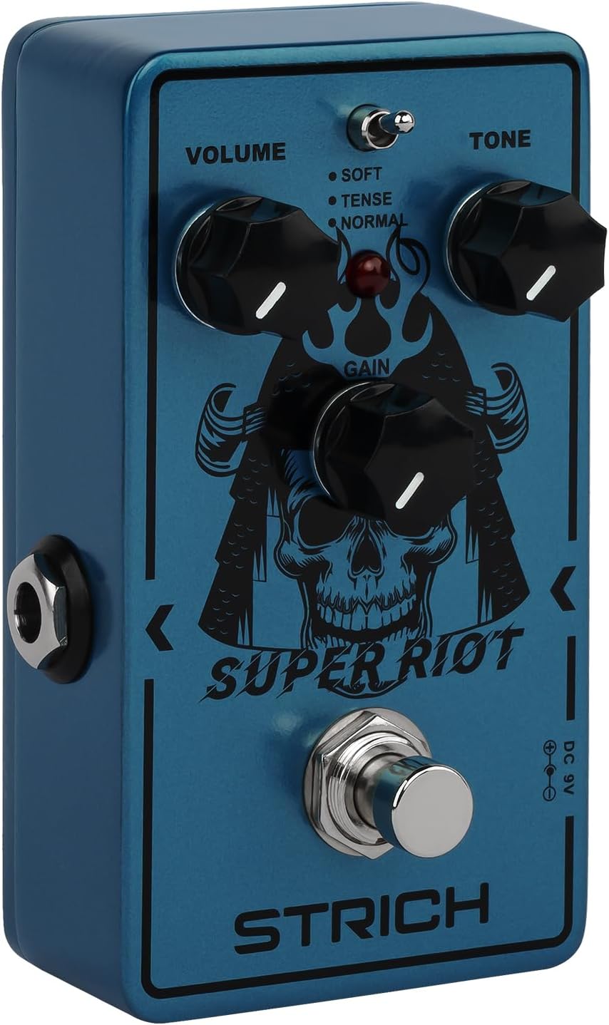 STRICH Super RIOT High Gain Distortion Pedal for Electric Guitar