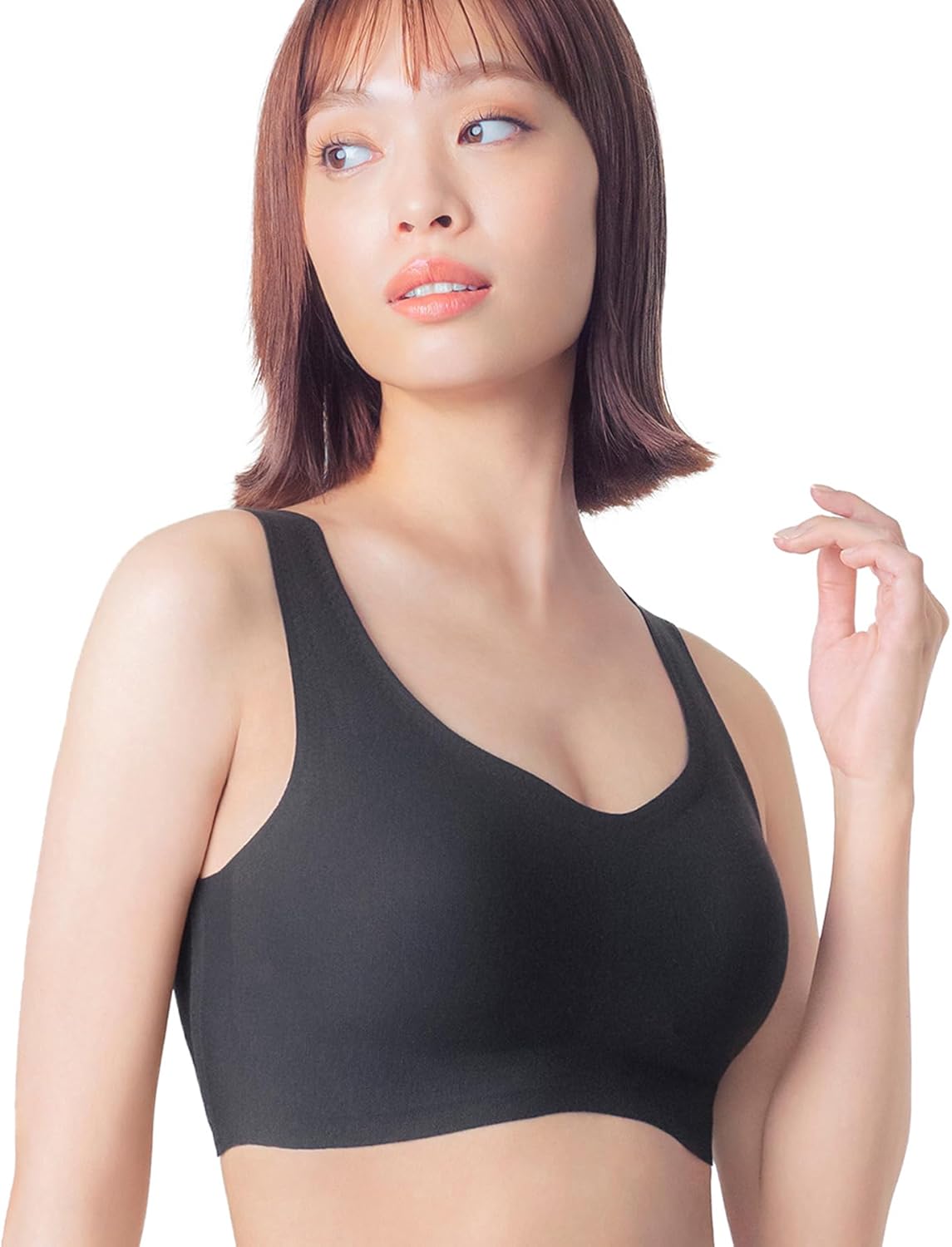 [ウイング/ワコール] ノンワイヤーブラ 綿混素材 ラクなのにきれい ムレにくく快適 【綿の贅沢】 ハーフトップ KB1031