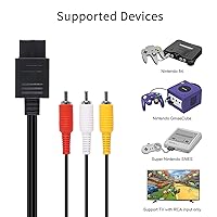 Vista 7 de Aokin Cable AV de audio para Nintendo 64 N64 Super Nintendo SNES Gamecube GC 59ft