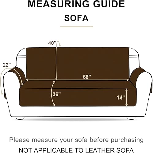 Miniatura 7 de HOMERILLA Funda de sofá reversible de 3 cojines para perros, resistente al agua, lavable, protector de muebles para mascotas, con correas elásticas