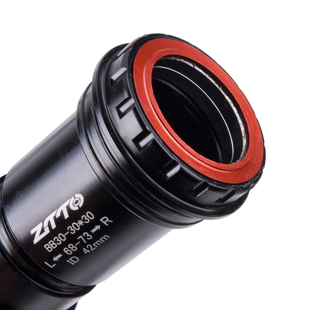 Tretlager Fahrrad 30mm Press Fit 4 Lager Bodenhalterung Fadensperre für 42x68 / 73mm Rahmen bis 30 Kurbelset Fahrrad für Rennrad MTB