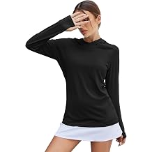 LUYAA Women's UPF 50+ Sun Protection Hoodie Breathable Stretch Hiking Shirts Long Sleeve for Running Outdoor Workout