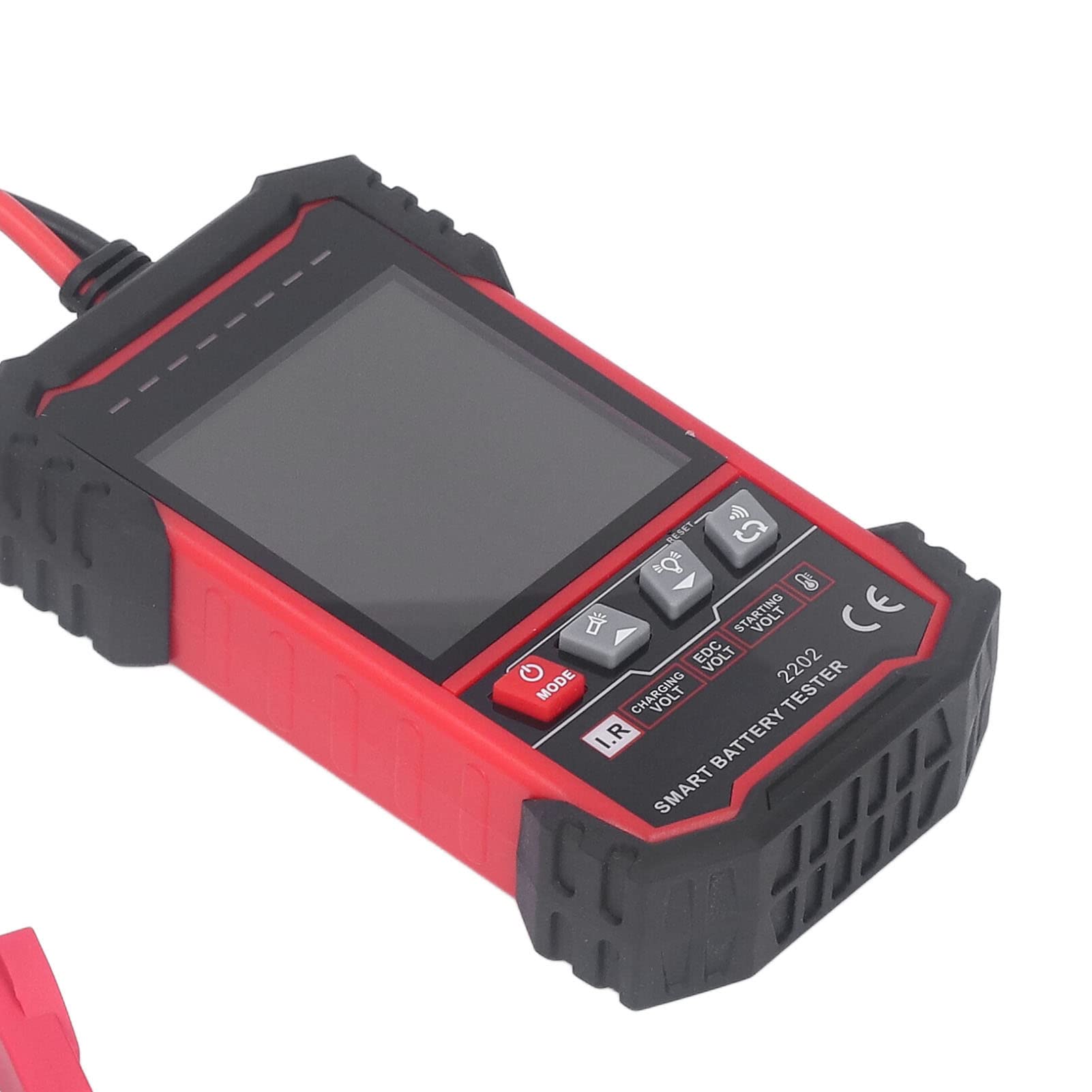 Hyuduo Detektor Baterii z Dużym Ekranem Cyfrowy Tester Baterii 12 V 24 V Automatyczna Identyfikacja z Testem Temperatury Napięcia Ochrona Przed Przeciążeniem dla Użytkowników Warsztatów Garażowych