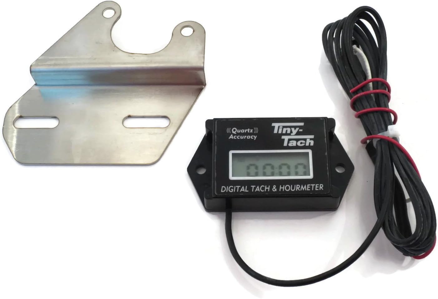 Tiny Tach TT2B Digital Hour Meter Tachometer w/ Bracket Gas Spark