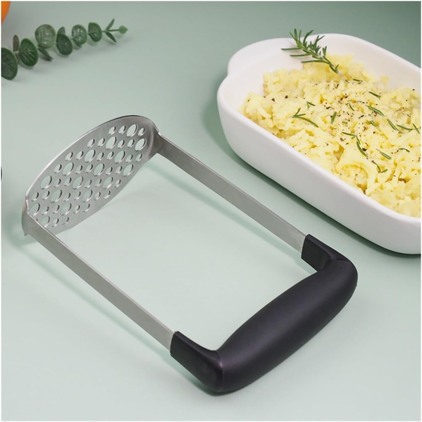 Stainless Steel Potato Pusher Pressed Masher Ricer Puree Fruit Juice Maker Smooth Mashed Potatoes Crusher Kitchen Gadget