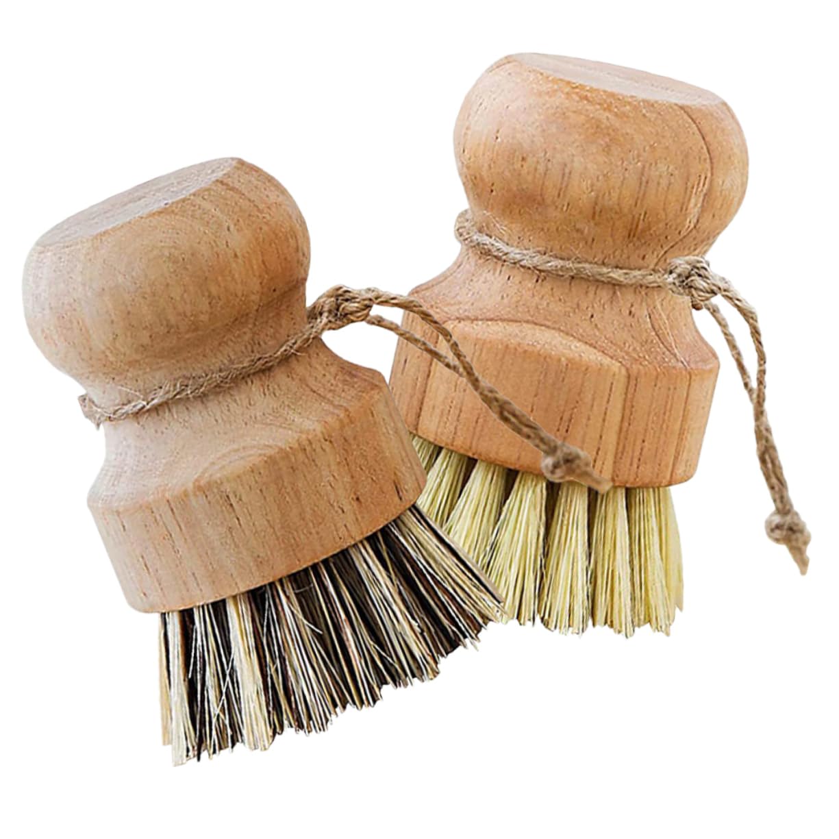 TOPBATHY 4 Juegos Juego De Cepillos para Platos De Cocina Cepillo Recogedor Cepillo para Platos con Dosificador De Jabón Acondicionador De Tela Cacerola Hundir De Madera 4 Uds * 4