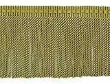 Weicher Glanz DecoPro BFTC3 Fransenleiste, 76 mm lang, olivgrün, dünn, Stil # BFTC3, Farbe: 9628