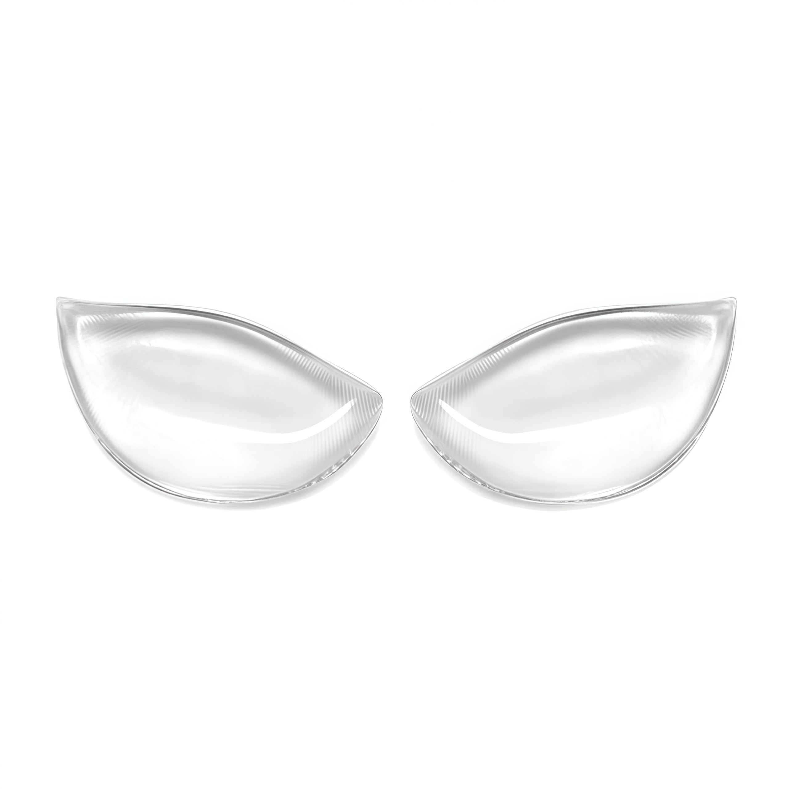 1Pair Clear Breathable Soft Silicone Bra Bikini Inserts Breast Chest Swimsuit Pads Enhancers Push-up Bra Insert Pad Molding Pad Booster Pads for Women Girls Swimsuit and Bikini