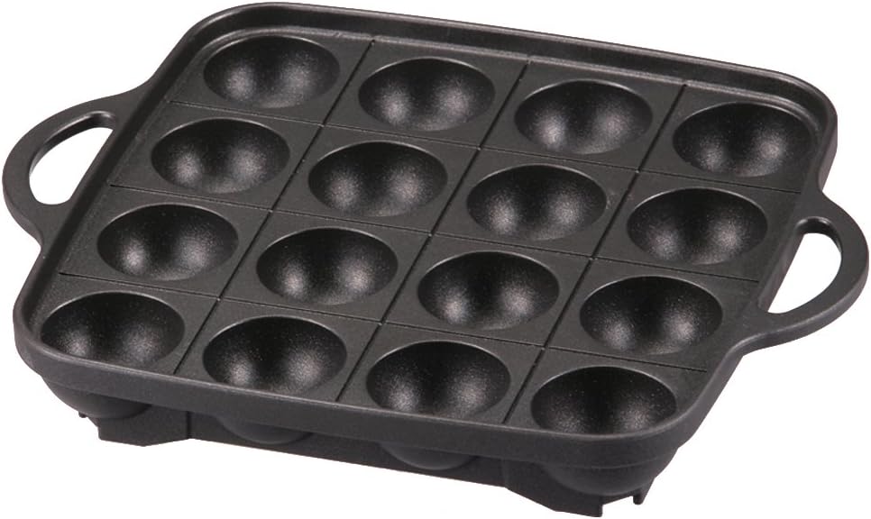 Iwatani Takoyaki Grill Pan , Medium, Black