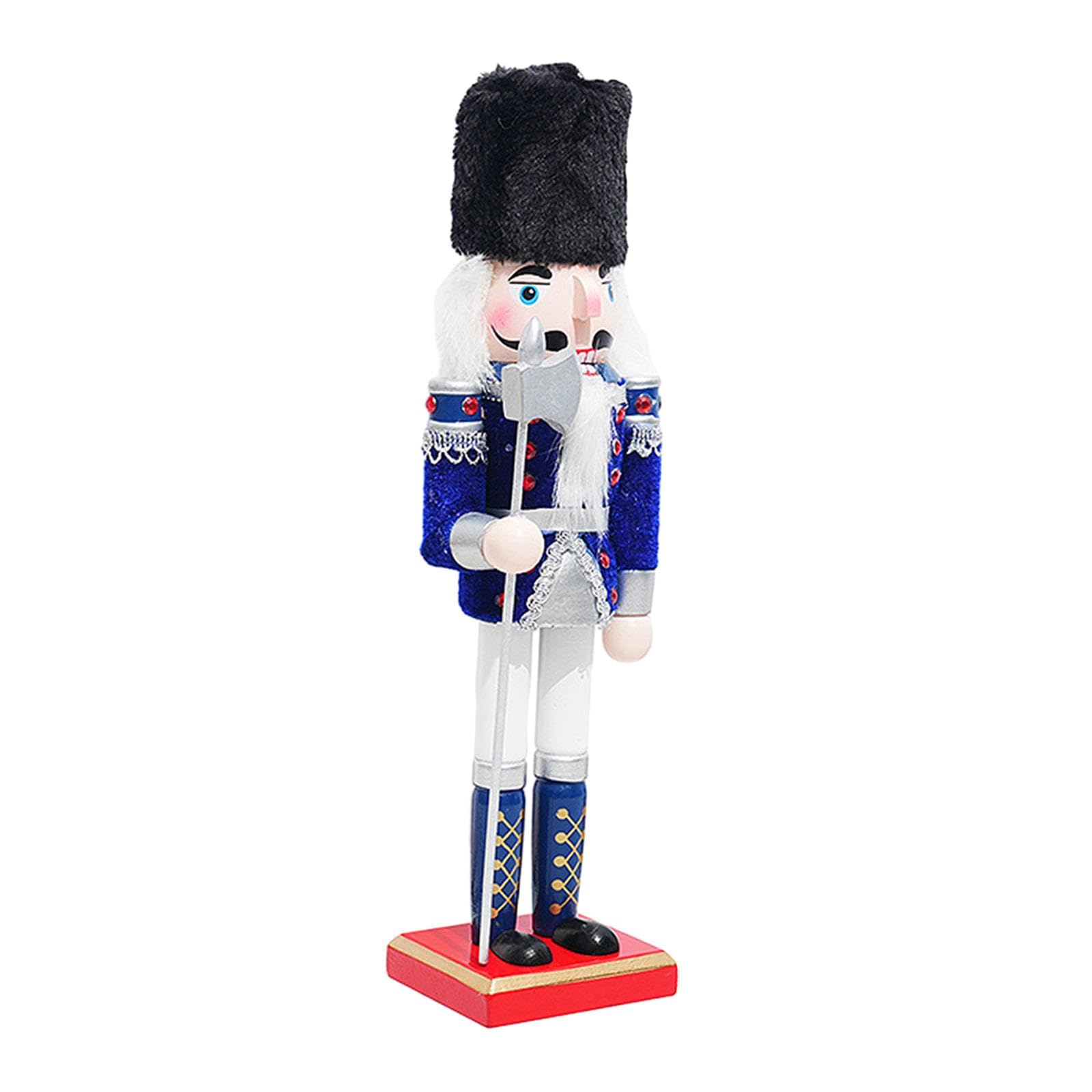 Figurine de Noël en bois bleu idéale pour embellir votre bureau