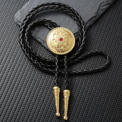 Image of Jeilwiy Bolo Tie for Men, Western Bolero Tie Cowboy Ties Native American Cowgirl Bolo Tie Accessories for Men Women
