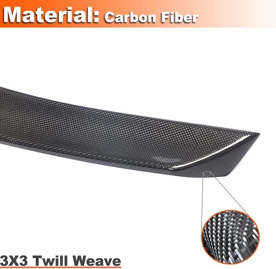 Real Carbon Fiber Car Trunk Rear Spoiler Fits for Mercedes-Benz C257 CLS400 CLS450 CLS500 CLS550 CLS53 AMG 2018-2021 Auto Rear Boot Lid Highkick Spoiler Wing Lip