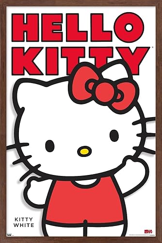 Vista 21 de Trends International Hello Kitty and Friends: Hello - Kitty - Póster de pared de la serie blanca de 34 pulgadas de largo x 22.4 W, paquete de póster