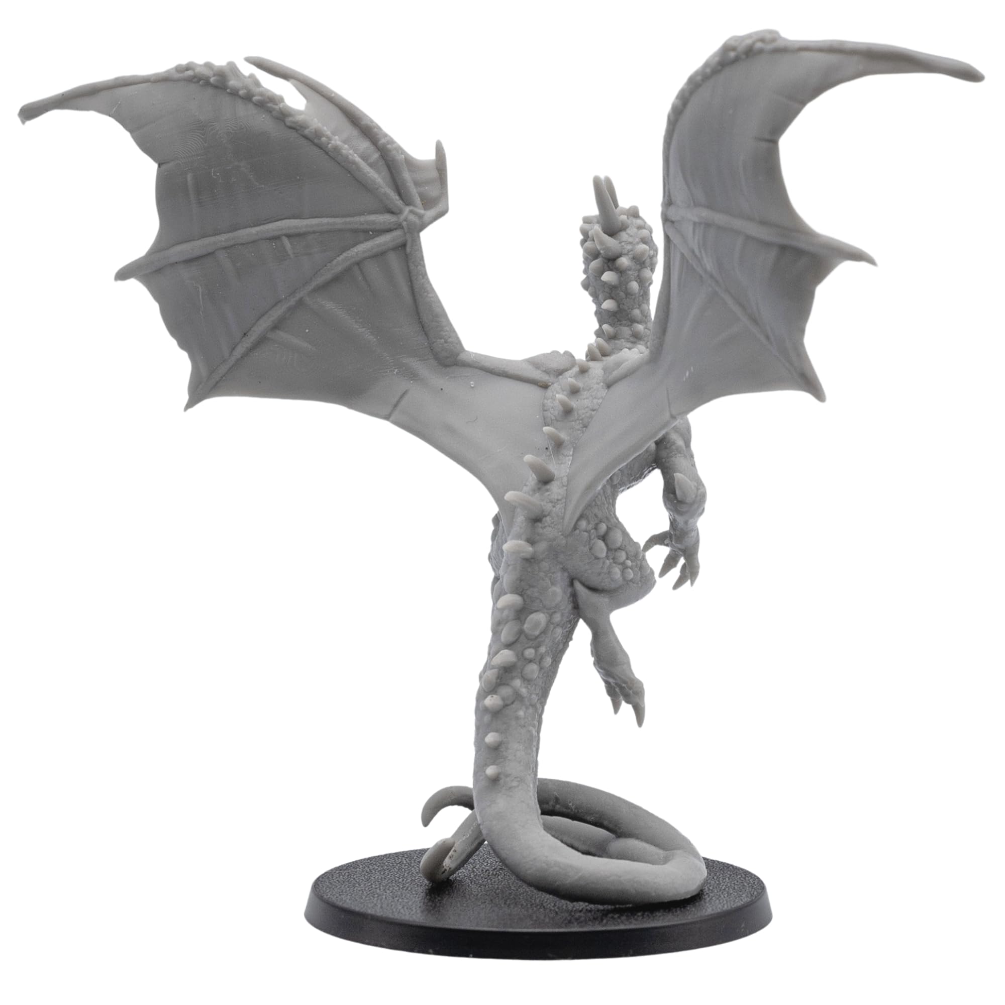 Epic Miniatures Crystal Dragon - 1 miniatura di drago per giochi di ruolo da tavolo | Mostro fantasy in scala 28 mm | Giochi in stile Pathfinder, giochi di guerra | Figura in resina grigia non