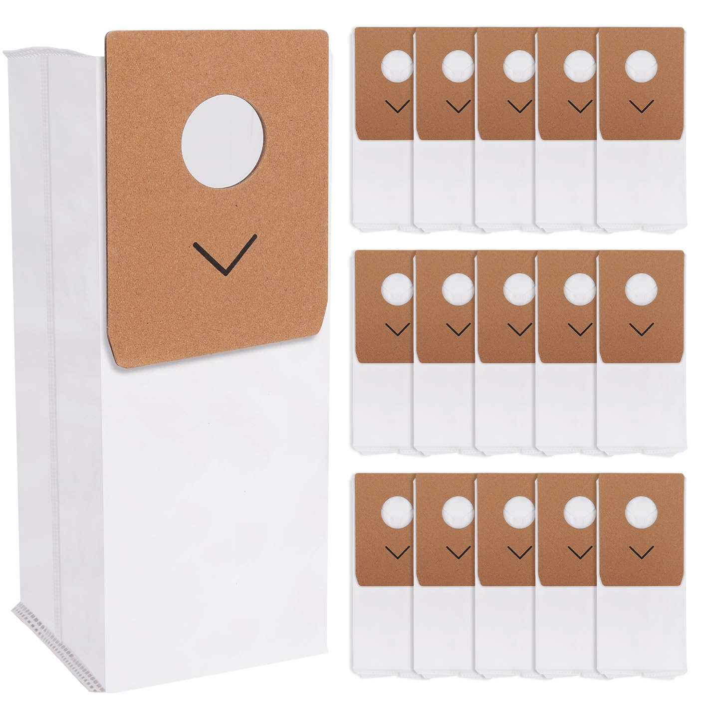 16 Pack Dust Bags for Eureka Stylus Elite NEC490BL Cordless Stick Vacuum Cleaner Eureka Vacuum Bags Large Capacity Replacement Dust Bag Dust Collector