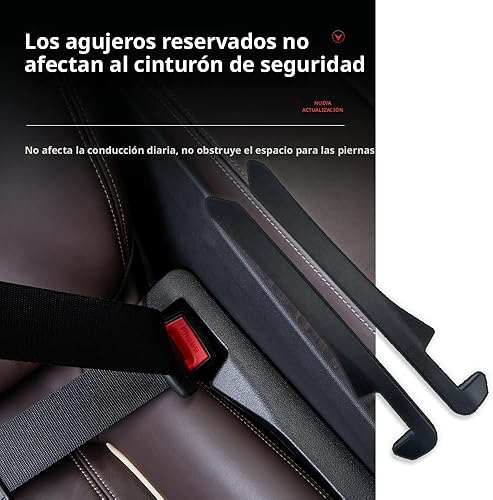 Miniatura 4 de 2 piezas de relleno de huecos para asiento de automóvil, organizador de espacio para asiento de automóvil para sostener teléfono, llaves, bolso,