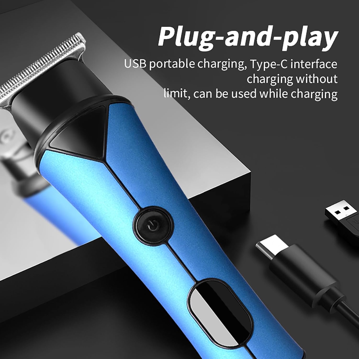 WAIKIL hair clipper showing LED display with power and speed indicators