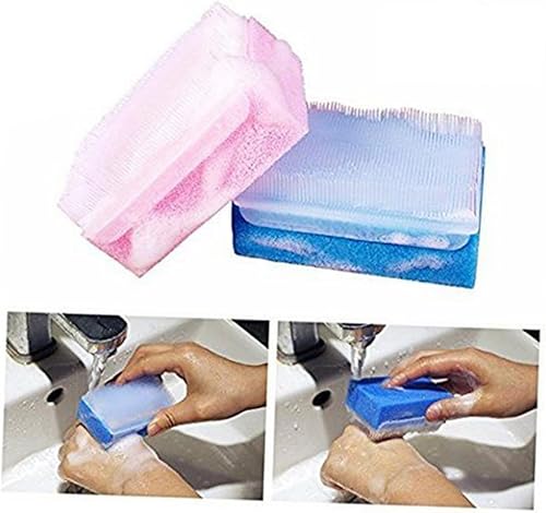 Miniatura 7 de 2Pcs Sensory Training Massage Sponge Brush Soft Body Scrubber for Portable and Lightweight for Shower and Bath Promotes Circulation and Skin Health