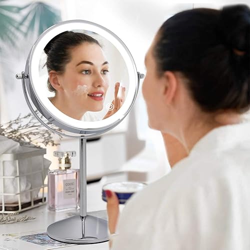 Miniatura 7 de Paquete de 3 bombillas LED de repuesto para espejo de maquillaje cosmético con aumento iluminado de doble cara, equivalente a una bombilla