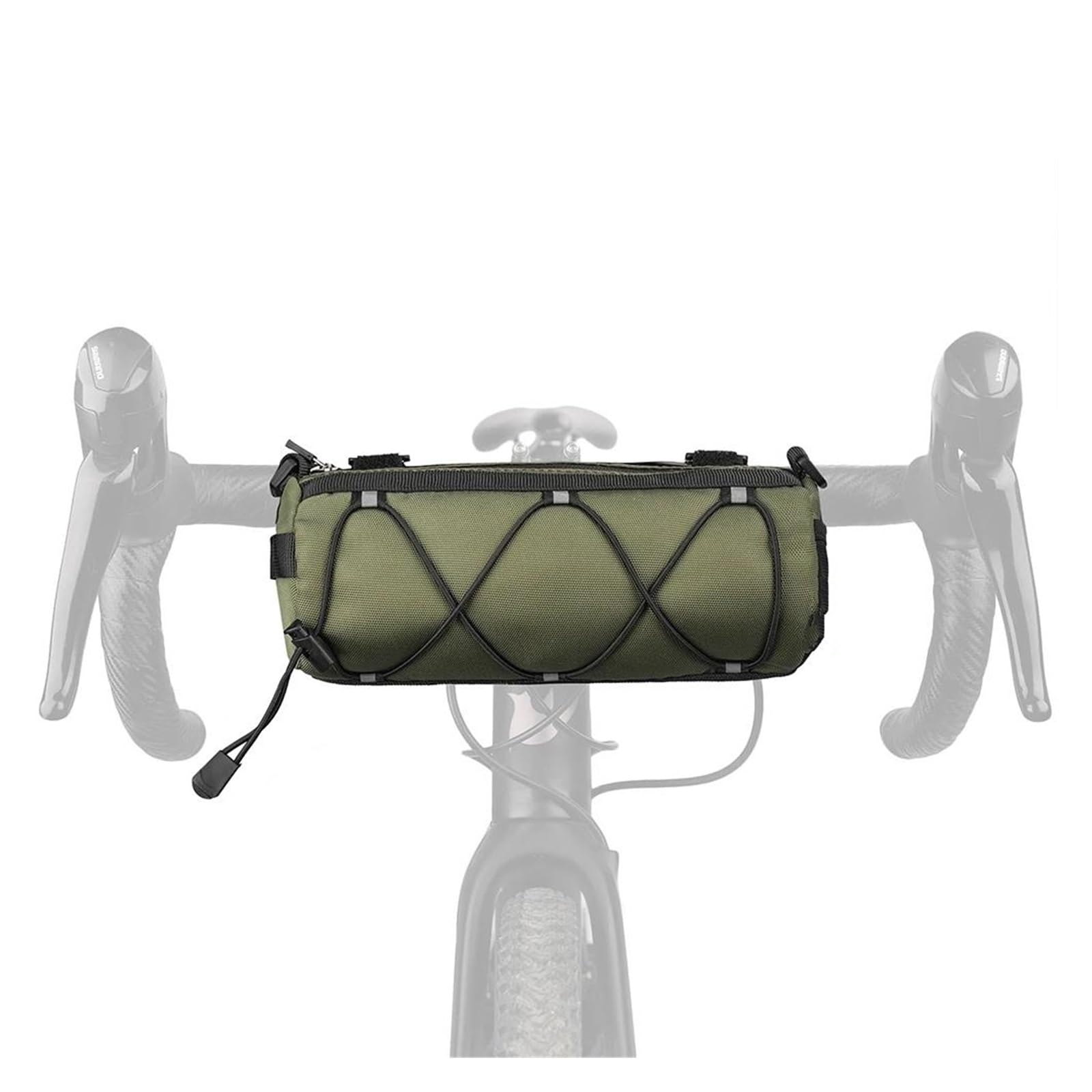 Accesorios Bolsa Mensajero para Manillar Bicicleta Bolsa para El Tubo Delantero De La Bicicleta Cesta para Cuadro De Bicicleta Bolsa para Asiento De Motocicleta/Bolsa Trasera(Green)