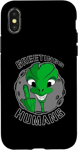 Miniatura 4 de iPhone 13 Pro Alien Space Meme Greetings Humans Funny Alien Space Case