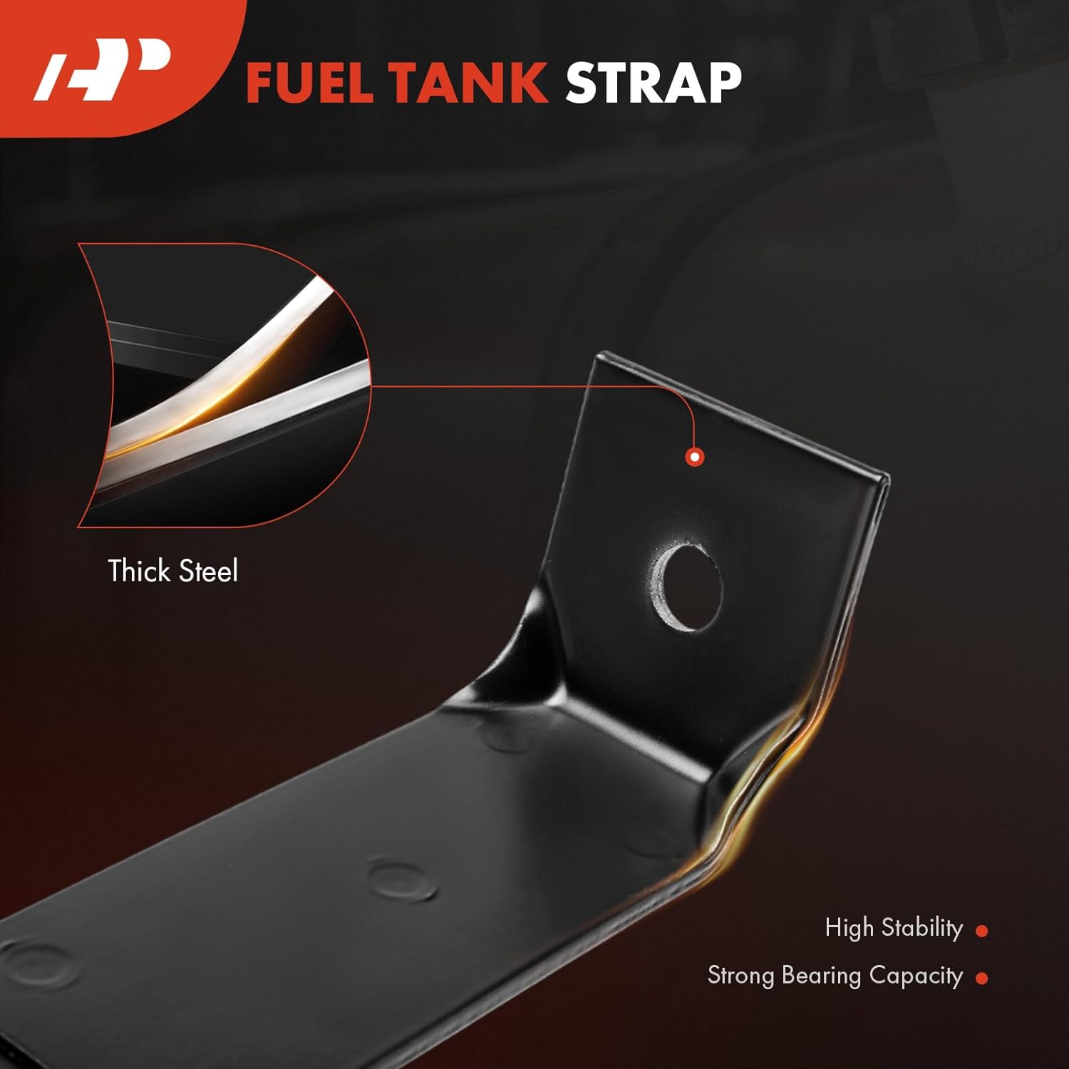 A-Premium Fuel Tank Straps Compatible with Ford F-150 1999-2003 F-150 Heritage 2004 Lobo 1997-2003 2-PC Set