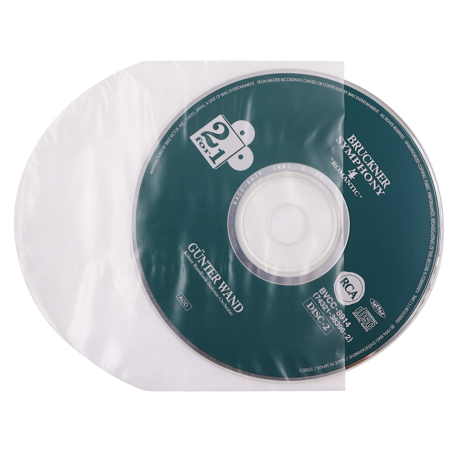 50 szt. Mini LP antystatyczne plastikowe okładki wewnętrzne CD do segregatorów do przechowywania płyt CD i DVD