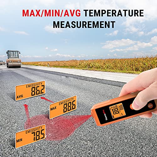 image for ThermoPro TP410 Infrared Thermometer Gun Non-Contact Laser Thermometer