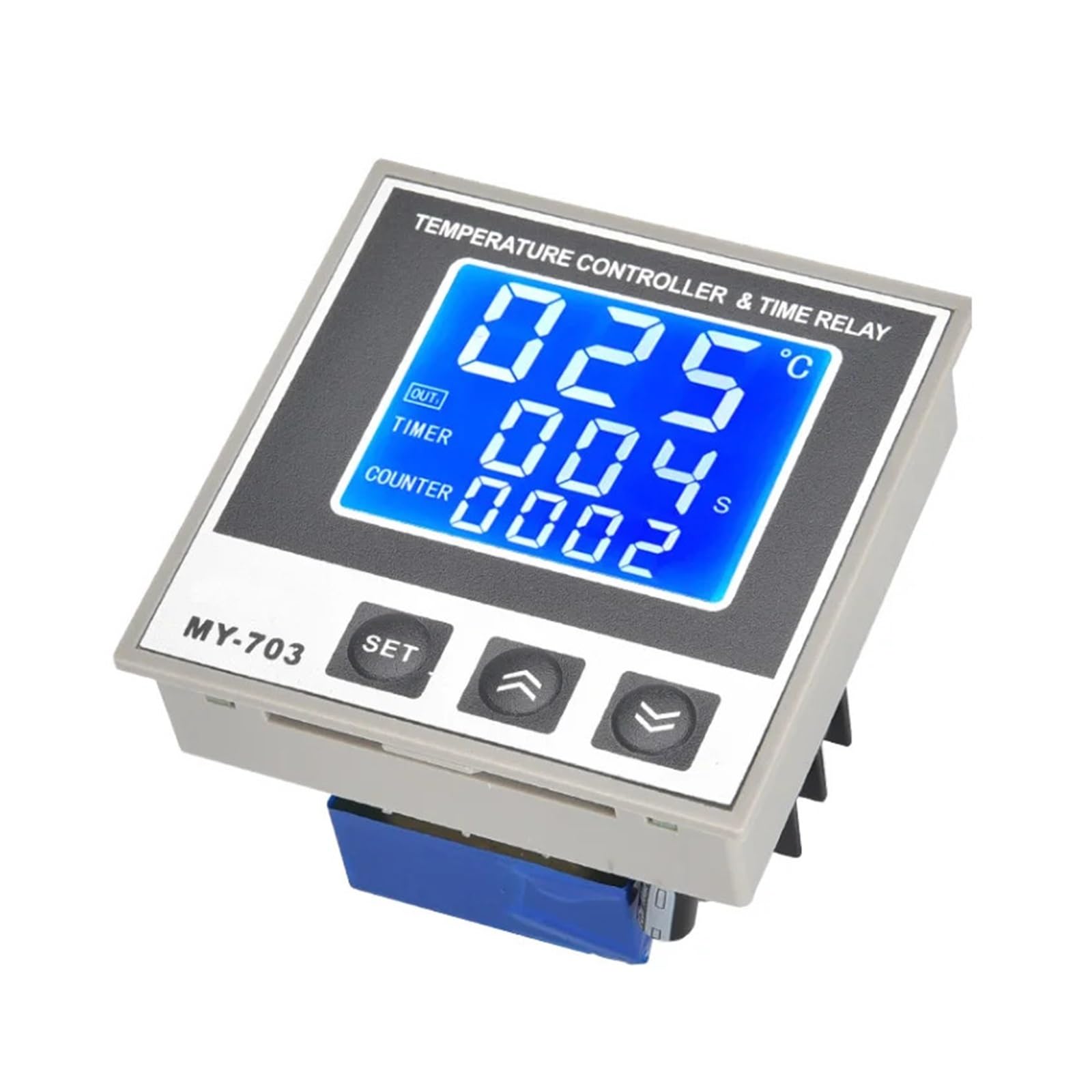 RWRAPS regolatore Temperatura pid Regolatore di Temperatura Intelligente LED 3IN1 Regolatore di Temperatura Conteggio Timer Controllo della Temperatura (Color : K SSR)